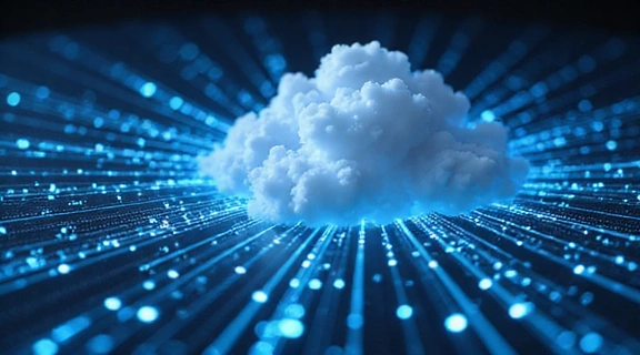 Abstract image related to cloud computing and data centers
