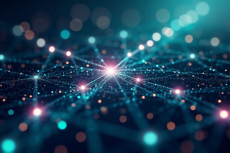 Abstract image representing knowledge, learning, and digital content