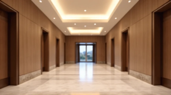 Abstract image of a luxurious hotel lobby or exterior
