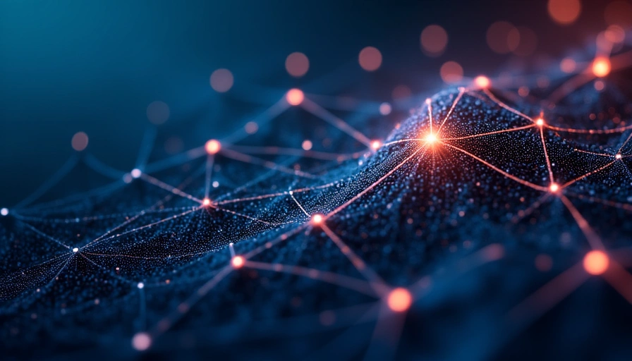 Abstract image representing complex technological features and innovation