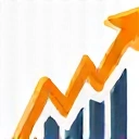 Abstract icon representing growth or upward trend