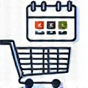 Abstract icon representing online booking and conversion